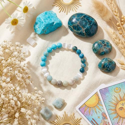 Bivei Protection Crystal Healing Bracelet | 8MM Strength Bracelet Spiritual Stretch Beaded Jewelry for Women Men Gift - color: Best Friend, size: Medium 6.8-7.3 inch