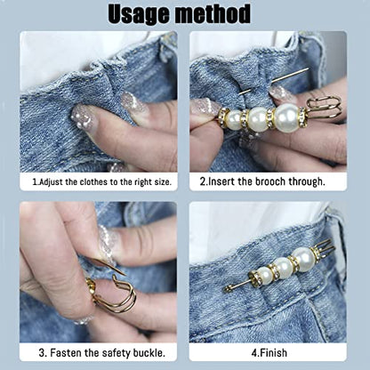 Fashion Pearl Brooch, Sweater Shawl Pearl Pin, Elegant and Fashionable | Enhance your Temperament, Suitable for a Variety of Occasions to Wear, Mixed color - color: Mixed color