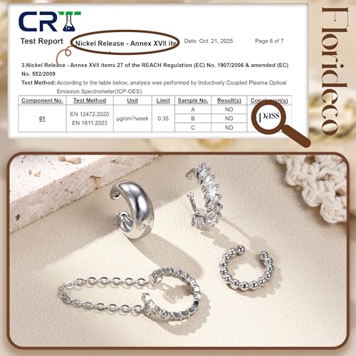 4Pcs Ear Cuffs Non-Piercing for Women Dainty 14K Gold Plated Clip On Cartilage Earrings Hypoallergenic Huggie Hoop Cuffs Fake Earings for Non Pierced Ears - color: Chunky-White Gold Plated