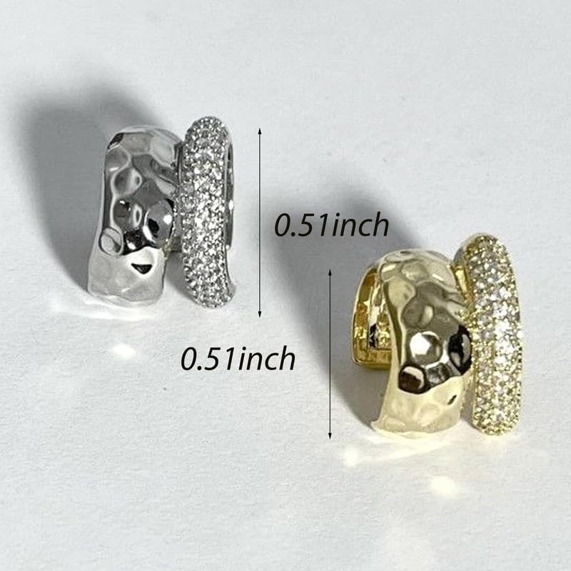 Ear Cuffs for Women – Clip On Cartilage Hoop Earrings – Huggie Hoop Earrings Jewelry Gifts - color: C