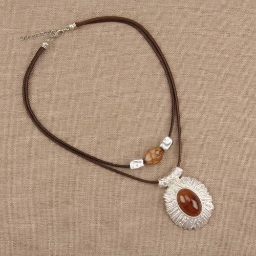 Chunky Pendant Necklace for Women Vintage Boho Necklaces Choker Layered Statement Necklaces Bohemian Jewlery Gifts - style: Bohemian Chunky Necklace