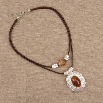Chunky Pendant Necklace for Women Vintage Boho Necklaces Choker Layered Statement Necklaces Bohemian Jewlery Gifts - style: Bohemian Chunky Necklace