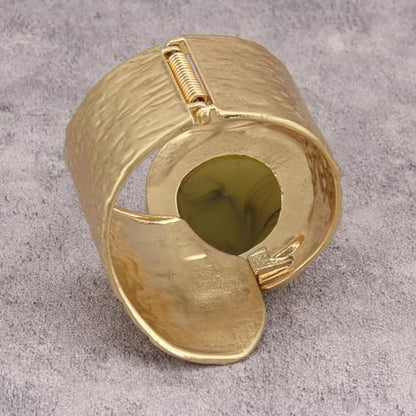 Gold Cuff Bracelet for Women Chunky Bracelet Statement Bracelet | Chunky Bangle Bracelets for Women Silver Beaded Open Bangle Stackable Stretch Bead Bracelet Boho Jewelry Gift for Wife Couple - style: Cuff Bangle Bracelets for Women