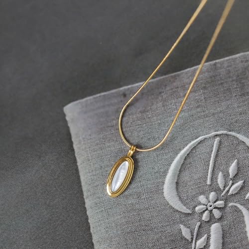 Tiger Eye Necklace, 14K Gold Natural Stone Necklace for Women, Adjustable Vintage Necklace for Spiritual Jewelry - style: Fashion and Vintage