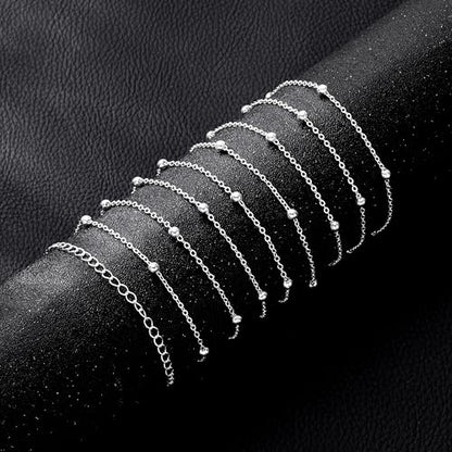 CHESKY Silver Plated Waist Chain Body Chain Jewelry, Belly Chain for Women - style: 1