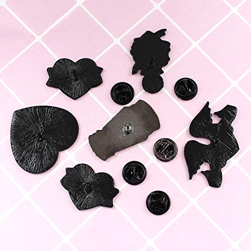 Premium Handmade Enamel Lapel Pin Brooch Badge - color: Day of the Dead Forever Ever, size: 1 Pin