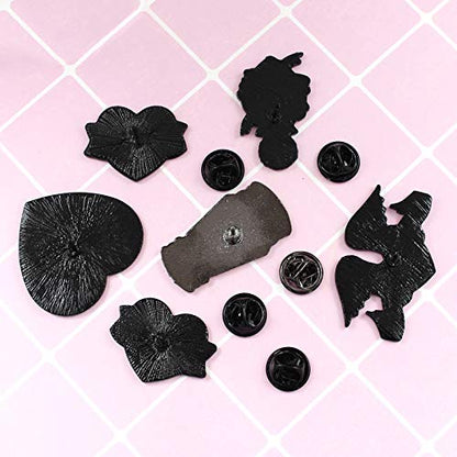 Premium Handmade Enamel Lapel Pin Brooch Badge - color: Day of the Dead Forever Ever, size: 1 Pin