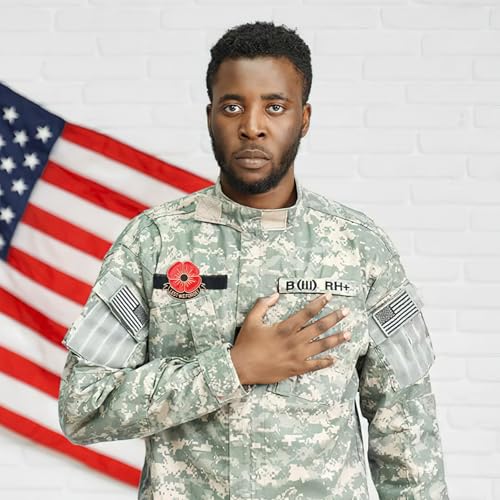 SANNIX 15Pcs Poppy Pins, Poppy Flower Brooch Pins Memorial Day Lapel Pins Lest We Forget Enamel Pins Veterans Day Badge - style: Poppy Pin