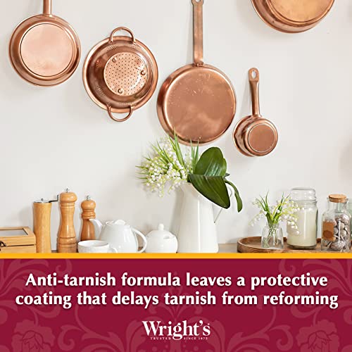 Wright's Silver and Copper Cleaner and Polish - 8 Ounce Each - Premium Metal Polish Silver Copper Brass Chrome and More - style: (Sliver and Copper)