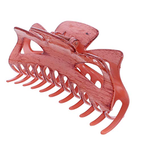 Jumbo Jaw Clip Extra Large Marbelized Hair Claw for Women (Light Cherry) - color: Light Cherry