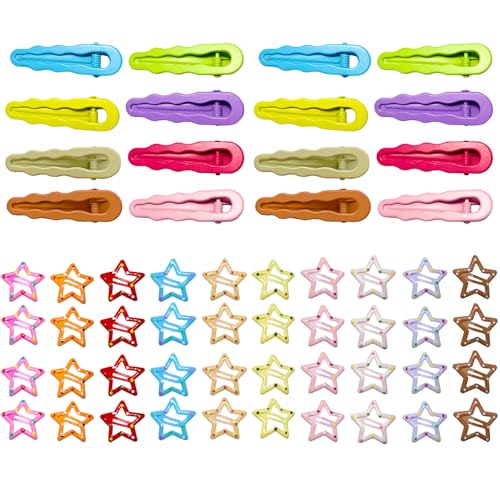 50PCS Hair Clips for Girls, Barrettes for Kids Teens, Cute Design Hair Pins, Toddler Girl Hair Accessories Headwear Styling Tools - color: color1
