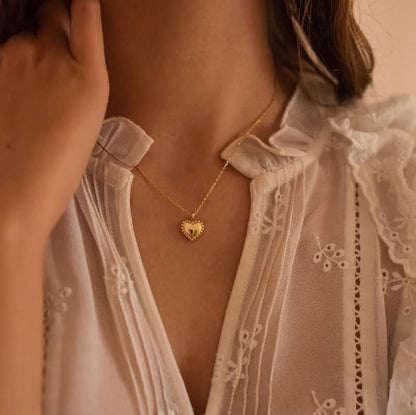 Dainty Heart Necklace for Women, 14k Gold Plated/Rose Gold/Silver Tiny Cute Heart Pendant Necklace Minimalist Choker CZ Necklace Jewelry Gifts for Women - style: Heart D