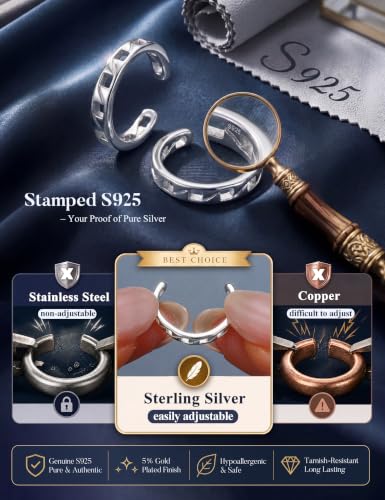 Subiceto 925 Sterling Silver Ear Cuffs Non Piercing - Adjustable Hypoallergenic 14K Gold Plated Clip On Earrings for Women Cubic Zirconia Silver Ear Cuff Helix Cartilage Fake Piercing - color: 07 Chain Silver Tone