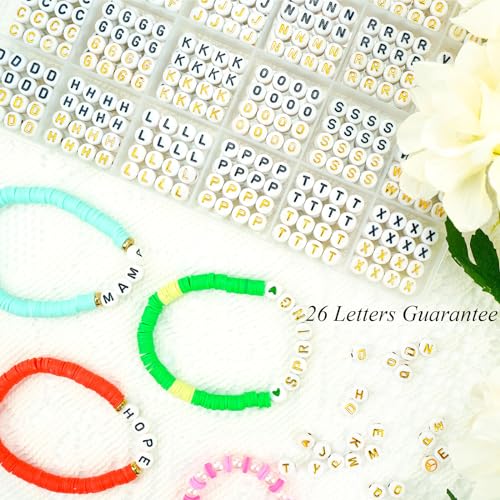 Friendship Bracelet Making Kit 96 Colors, 900pcs Letter Beads, 100pcs Number Bead, Gold Silver Spacer Charms for Concert Bracelets Jewelry Craft | 900pcs Letter Beads, 100pcs Number Bead, Gold Silver Spacer Charms for Concert Bracelets Jewelry Craft - col