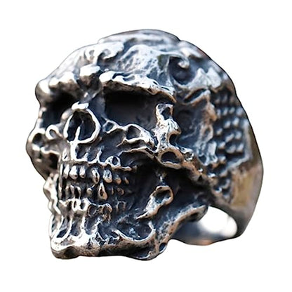 2023 Skull Ring Cool Evil Death Punk Rock Stainless Steel Rings Aly Style Jewelry - style: R1092