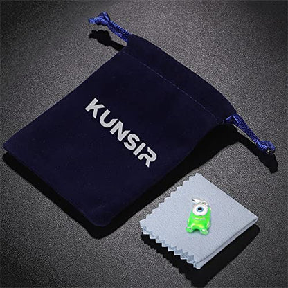 KUNSIR Charms Beads fits Pandora Charm bracelets for Woman 925 Sterling Silver Dangle Pendant Bead Jewelry Beads Gifts Happy Birthday Charms for Women Bracelet&Necklace - style: Big Eyed Monster Charm