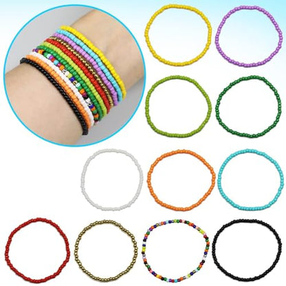 Bala&Fillic Red Color 3mm Seed Beads About 3600pcs/100Grams in Bag, 8/0 Glass Craft Beads for Making Bracelet and Necklace (Red) - color: Red