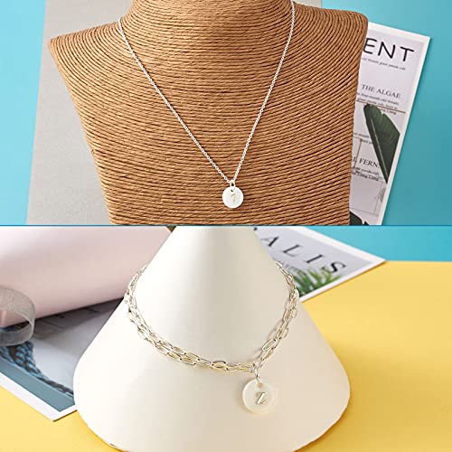 Craftdady 92pcs Freshwater Shell Alphabet Pendants Flat Round White Shell with A-Z Letter Number Bead Charms 11mm for Name Bracelets Necklaces Earrings Jewelry Crafts Making - color: Golden Letter & Number