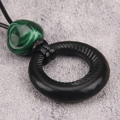 Bohemian Necklaces for Women Long Leather Necklace with Large Pendant Chunky Boho Hippie Jewelry Pendant Chocker Necklace - style: Large Pendant Necklace