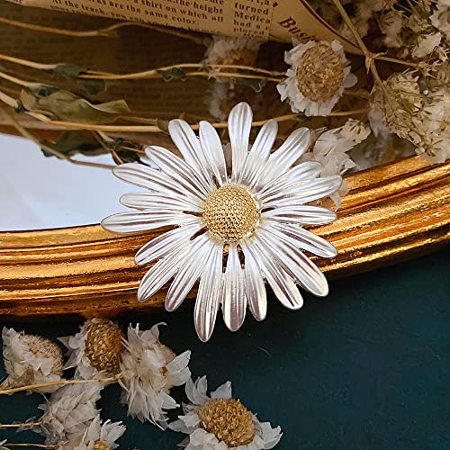 Rhinestone Sunflower Brooch Pin,Enamel Crystal Yellow Flower Coat Pins,Cute Plant Sun Flower Suit Brooch Pin for Women Girls - color: Style D