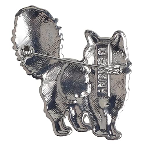 NEWEI Cat Brooch Pins for Women Girls Jacket Bag Charms Cat Pins Jewelry Gifts - color: Coffee