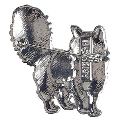 NEWEI Cat Brooch Pins for Women Girls Jacket Bag Charms Cat Pins Jewelry Gifts - color: Coffee