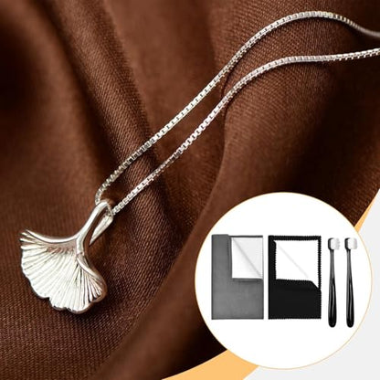 Yiju 2 Pieces Jewelry Cleaning Cloth Silver Cleaning Cloth Kit Silver Jewellery Cleaner Kit Double Sided Use Multifunctional with 2 Brush Flannel PP, Black and Dark Gray - color: Black and Dark Gray