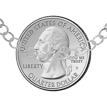 Savlano 925 Sterling Silver 9, 10 Inches Chain Anklet for Women Comes With a Gift Box - style: Circle/5.5mm