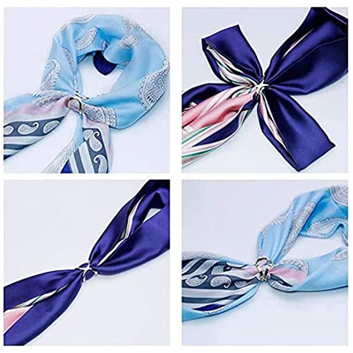 Scarf Clip Rings, 3Pcs X-shaped Scarf Ring Buckles for Shawl, Neckerchief