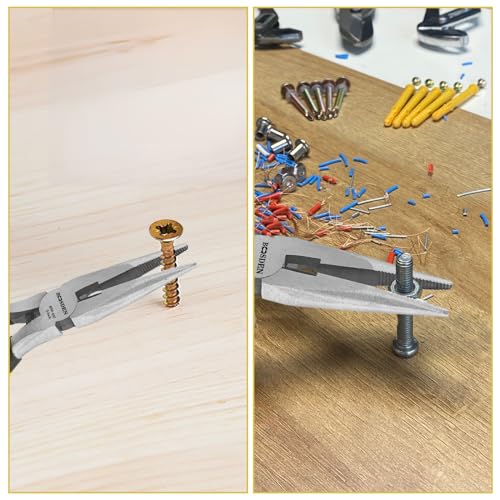 BOOSDEN 5" Needle Nose Pliers-10 Pack, Jewelry Pliers Set with Side Cutter, Mini Fine Tip Precision Pliers for Jewelry Making, Electronics, Craft, Beading - Bulk Classroom Set for Teachers & Hobbyists - size: 5''-10 pack