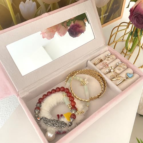 Openable Sofa Jewelry Box, Earrings Necklace Storage,Chaise Longue | Miniature Sofa Velvet Chair Design,Gift for Girls and Women - color: Chaise Longue