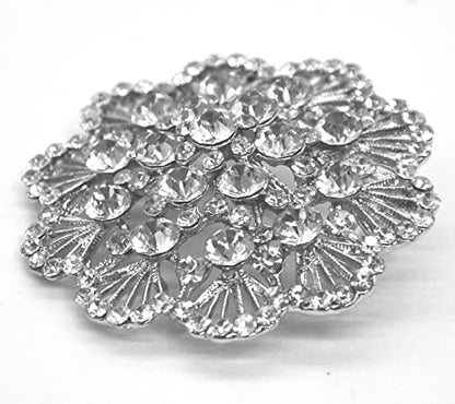 Belagio Enterprises 2 1/2-Inch Rhinestone Brooch | BW-171-182 - size: 2-1/2-Inch, style: BW-135
