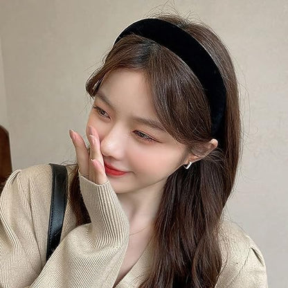 Christmas Velvet Headbands for Women Head Bands Diademas Para Mujer De Moda Hairbands for Women Girls Red an Green Holiday No Slip Headband Cute Hairbands Hair Accessories - color: Pack-C
