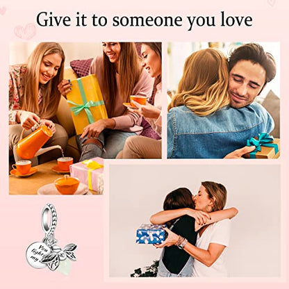 MITSOKU 925 Sterling Silver Charms for Bracelets Necklaces Animal prototype Pendant Safety Chain Dangle Pendants Beads Christmas Day Charms Jewelry Gift for Women - style: Glow in the Dark