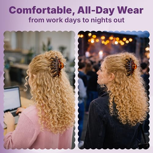 Goody SlideProof Large Hair Clips, Stylish, Secure Grip Octopus Claw Clips for Thick Hair, Styling Accessories for All Occasions & Longer Lengths, Gifts for Women & Girls, Black & Tortoiseshell, 2 Ct - style: Octopus