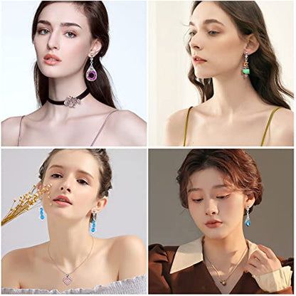 15 Pairs Wholesale Clip on Earrings for Women Trendy,Lightweight Clipon Earrings for Women in Silver Tone - style: Style D