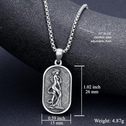 SIMONLY Zodiac Necklace 925 Sterling Silver Constellation Necklace Zodiac Sign Necklaces Horoscope Jewelry Christmas Birthday Astrology Gifts for Women Men Unisex - style: Virgo