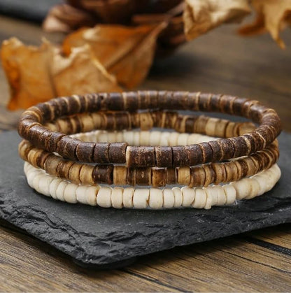 Vintage Stackable Bead Bracelet Set For Men Women Handmade Bohemian Style Multilayer Adjustable Elastic Bead Bracelet Fashion Punk Jewerly Gift - style: Style 7