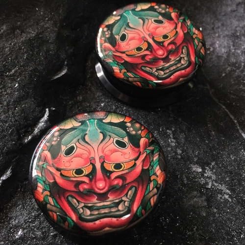 (1 Pair ONLY) Acrylic Flesh Tunnel Screw Fit Ear Gauge Earring Ear Piercing available size 2g (6mm) to 1 3/16" (30mm) Please Choose Size And Color - color: M01, size: 1 = 25mm