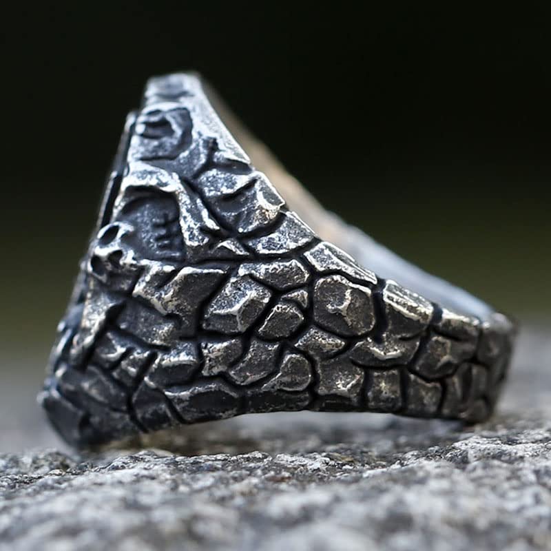 2023 Skull Ring Cool Evil Death Punk Rock Stainless Steel Rings Aly Style Jewelry - style: R1040