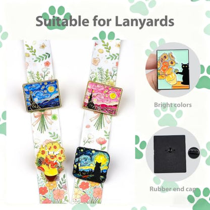 4/6/9/10/12/16/20PCS Cute Enamel Pins Bulk Set, Art Aesthetic Lapel Brooches, Humorous Quote Pins for Backpacks Jackets Hats Bags, Novelty Cool Badges for Women, Men, Teens, Kids - style: 9pcs Art