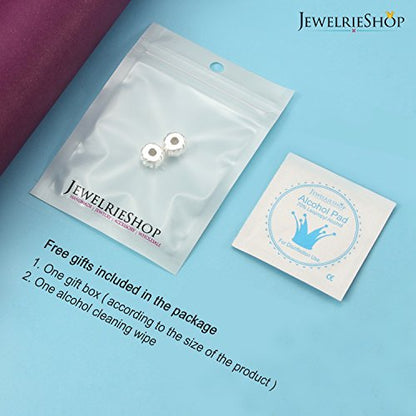 JewelrieShop Clip Spacer Charm for Bracelet Clip Lock Stopper Bead Spacer European Openable Beads 2pcs - color: #02S x 2 Pieces