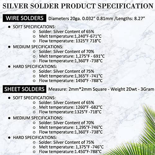 Sadnyy 330 Pcs 3 Grams Silver Jewelry Solder Chip and 3 Pcs Soft Medium Hard Silver Solder Wires, Ultra Tiny Medium Density Precut Chips Easy Welding Equipment for Jewelry Making 2 x 2 mm (E, M, H) - color: Silver