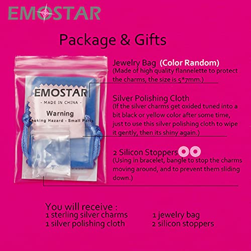 EMOSTAR Zodiac Sign Charms fits European Charm Bracelet – Rose Gold 925 Sterling Silver Necklace Pendant, 12 Horoscope Constellation Dangle CZ Birthstone Beads, Gifts for Women/Men/Birthday - color: Cancer (6.21 – 7.22)