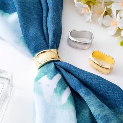 3pcs Silk Clothes Pins, Metal Silk Scarves Shawl Clip, Scarf Slide Buckle Brooches Clothing Accessories for Women- Gold & Silver - color: Gold & Silver