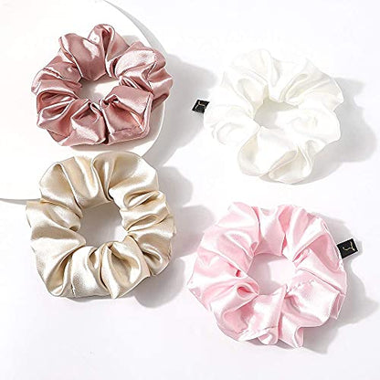 Scrunchies Women Hair Ties - Big Silk Satin Scrunchy Hair Bands Elastic Hair Accessories Soft Large Scrunchies For Vsco Girl Women LOBAB-007 - color: LOBAB-007