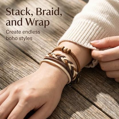 Faux Suede Flat Cord for Jewelry Making, 3 Rolls 50 Yards Each 150 Yards Total, Faux Leather Cord in Cream Brown Dark Brown, with 6 Lobster Clasp Kits for Necklaces Bracelets Chokers