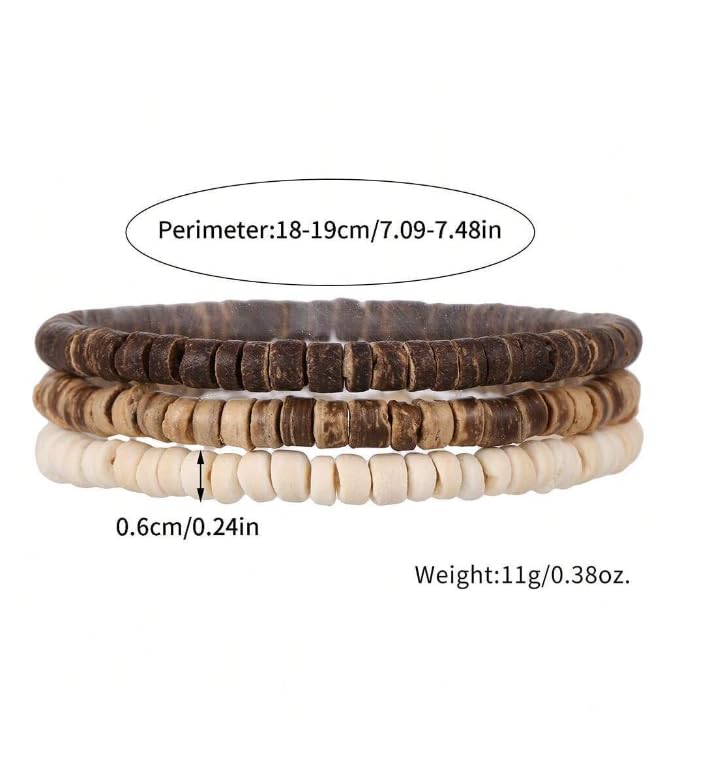 Vintage Stackable Bead Bracelet Set For Men Women Handmade Bohemian Style Multilayer Adjustable Elastic Bead Bracelet Fashion Punk Jewerly Gift - style: Style 7