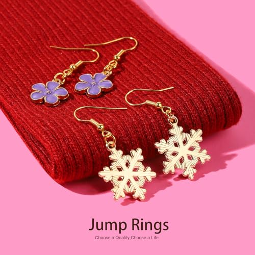 LEOBRO Jump Rings, 968pcs Keychain Making Kit, Keychain Clip and Key Ring, Key Chain Rings, Lobster Claw Clasps for Keychains, Charm Bracelet Jewelry, Gold - color: Gold