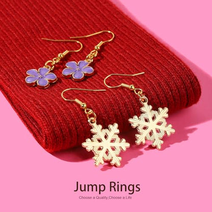 LEOBRO Jump Rings, 968pcs Keychain Making Kit, Keychain Clip and Key Ring, Key Chain Rings, Lobster Claw Clasps for Keychains, Charm Bracelet Jewelry, Gold - color: Gold
